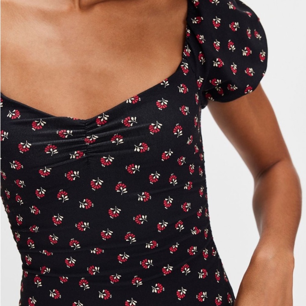Free People Printed Bella Bodysuit